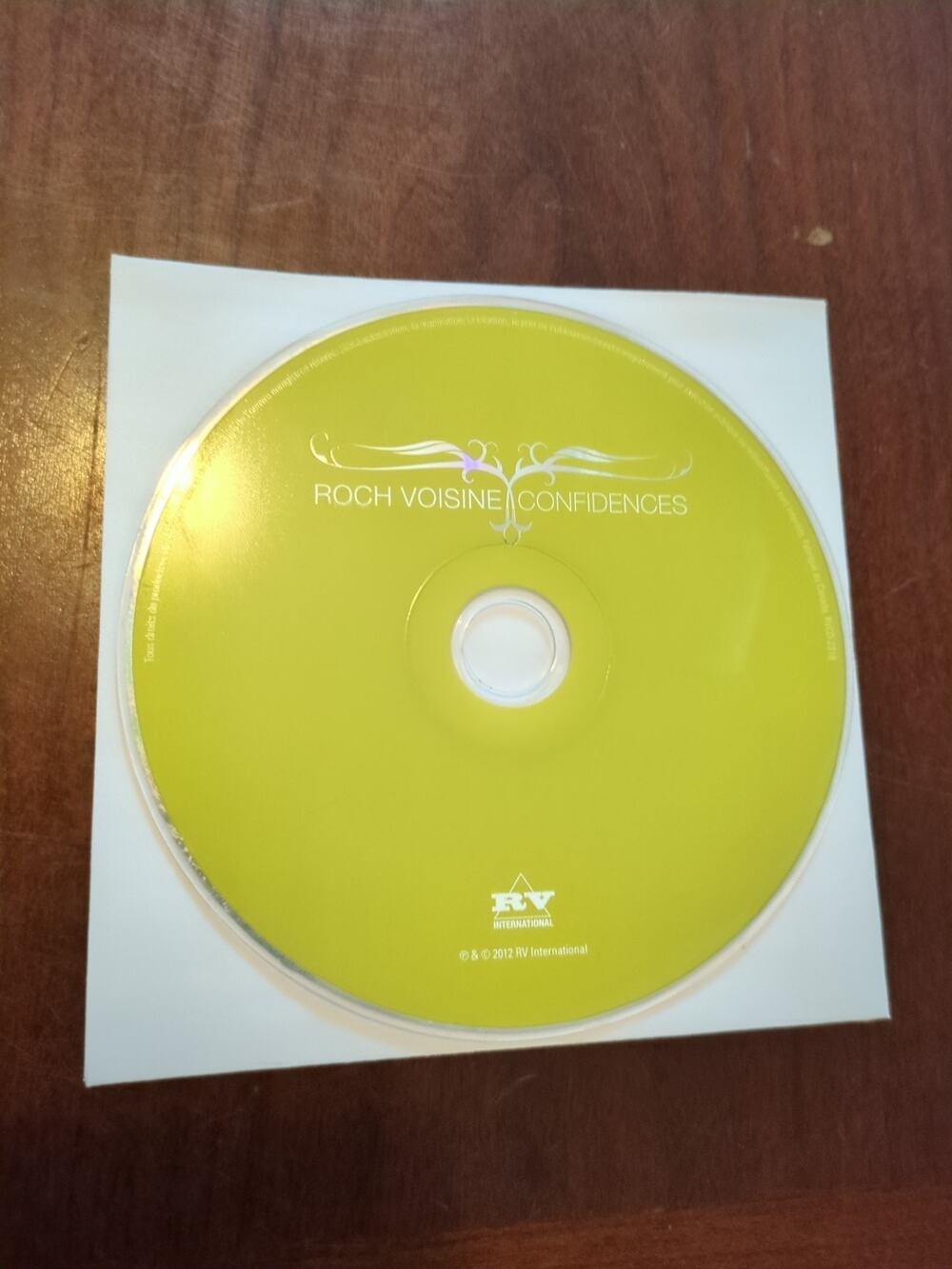 Confidences by Voisine, Roch (CD, 2021) disc only